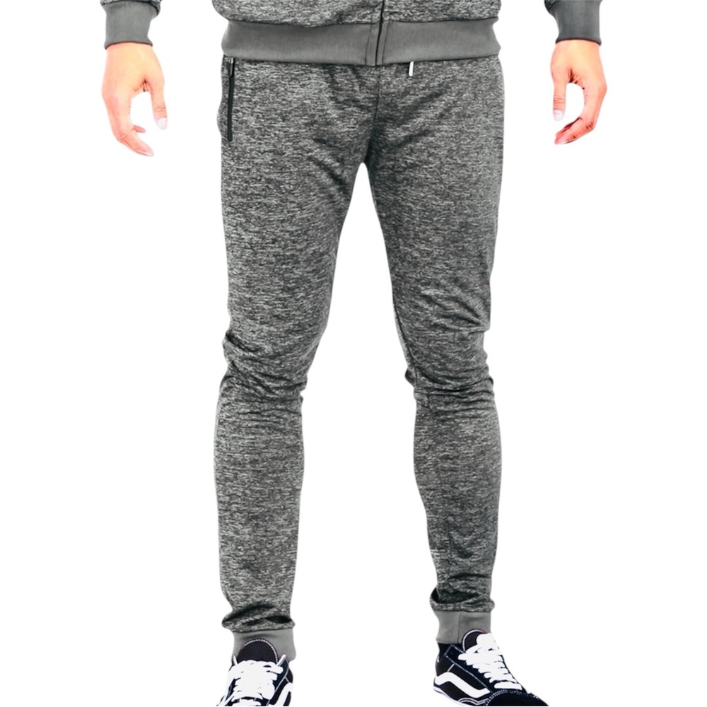 Weiv Performance Pants Joggers Gray Speckled Size XL Stretch Athletic Activewear